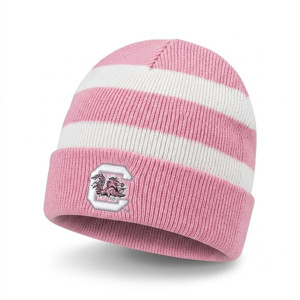 South Carolina USC Gamecocks Hat Beanie Pink Winter Girls Youth OS